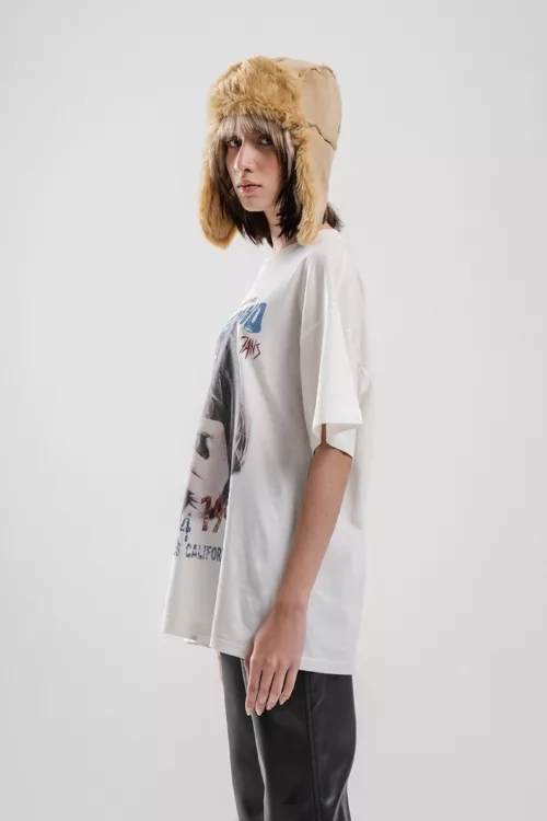 REMERON MANGA CORTA, CUELLO REDONDO CON ESTAMPA, TELA JERSEY ALGODÓN